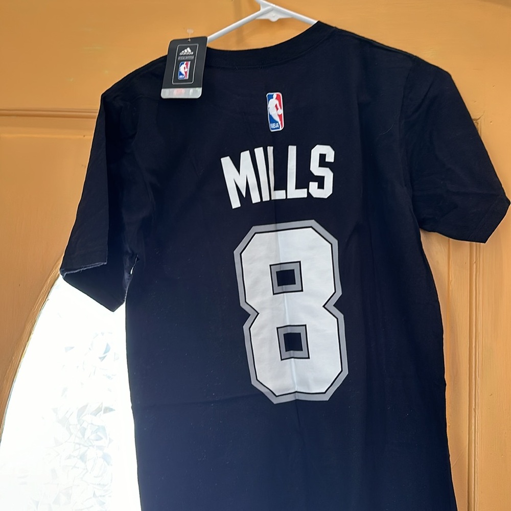 Adidas basketball mens t shirt size small new with tags patty mills Sa spurs - Picture 2 of 3